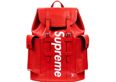 louis vuitton supreme bag red|supreme Louis Vuitton backpack.